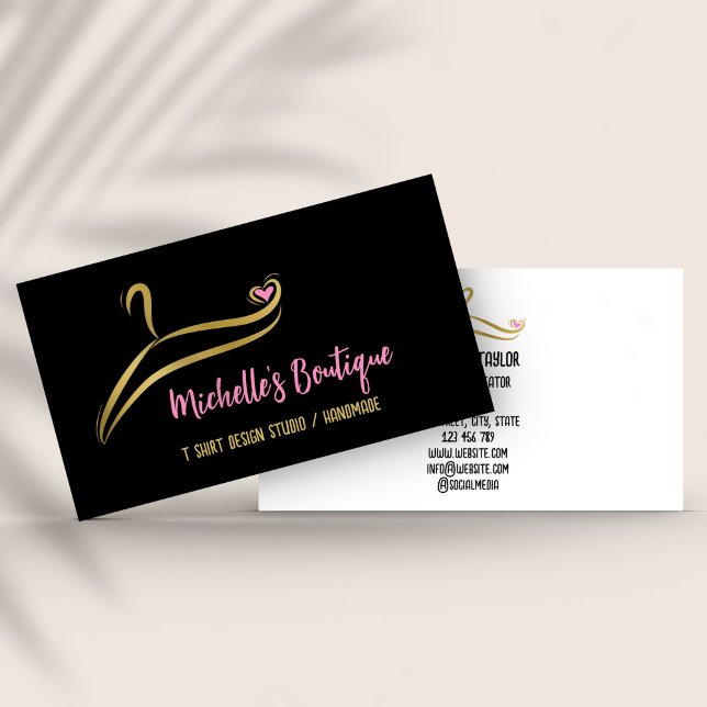 Tarjeta De Visita Personalizado De Ropa T Tienda De Prensa Para Cami (Subido por el creador)