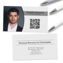 Personalizado de seguridad personal Oval Photo QR 