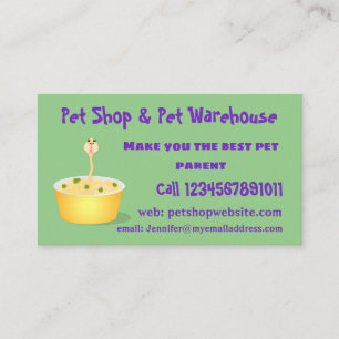 Tarjeta De Visita Personalizado de serpientes de fideos de pelo hues