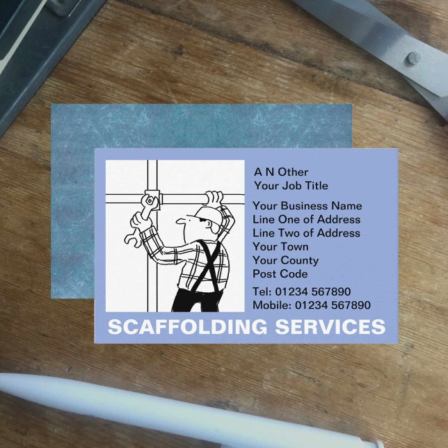 Tarjeta De Visita Personalizado de Servicios de Escaffolding (Subido por el creador)