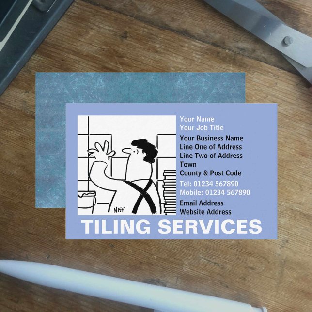 Tarjeta De Visita Personalizado de servicios de mosaico (Subido por el creador)
