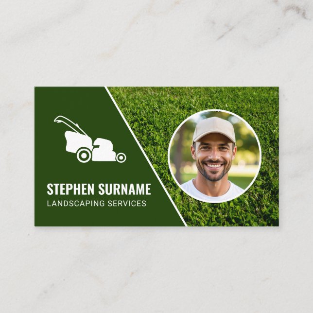 Tarjeta De Visita Personalizado De Servicios De Paisaje Fotográfico  (Anverso)
