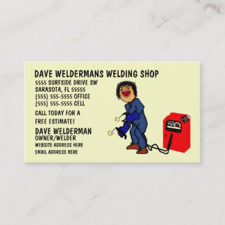 Tarjeta de visita Personalizado de soldadura perso
