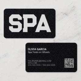 Tarjeta De Visita Personalizado de spa móvil QR