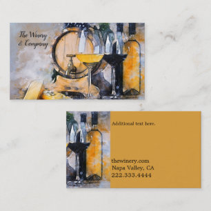 Tarjeta De Visita Personalizado de temas de vino contemporáneo tarj