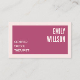 Tarjeta De Visita Personalizado de Terapia del Habla QR