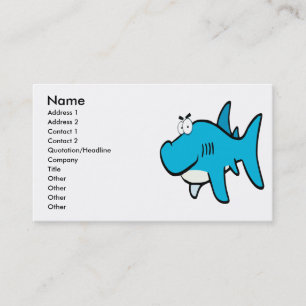 Tarjeta De Visita personalizado de tiburón sonriente