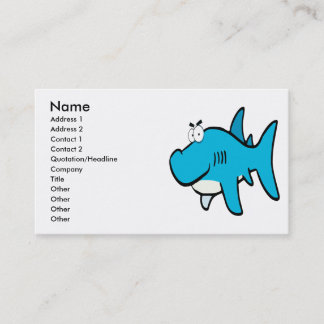 Tarjeta De Visita personalizado de tiburón sonriente