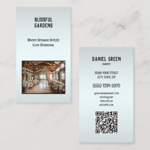 Tarjeta De Visita Personalizado de ubicación de boda Foto QR