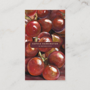 Tarjeta De Visita Personalizado de uvas vitivinícolas Código QR Busc