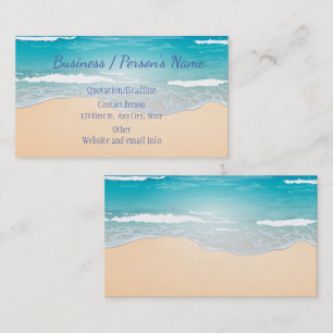 Tarjeta De Visita Personalizado de vacaciones de vacaciones en el ma