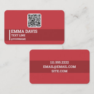 Tarjeta De Visita Personalizado de ventas directas de marketing QR