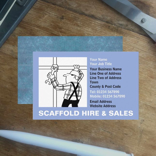 Tarjeta De Visita Personalizado de ventas y alquiler de Scaffolding (Subido por el creador)