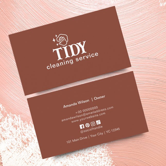 Tarjeta De Visita Personalizado del servicio de limpieza de Naranjas (Subido por el creador)