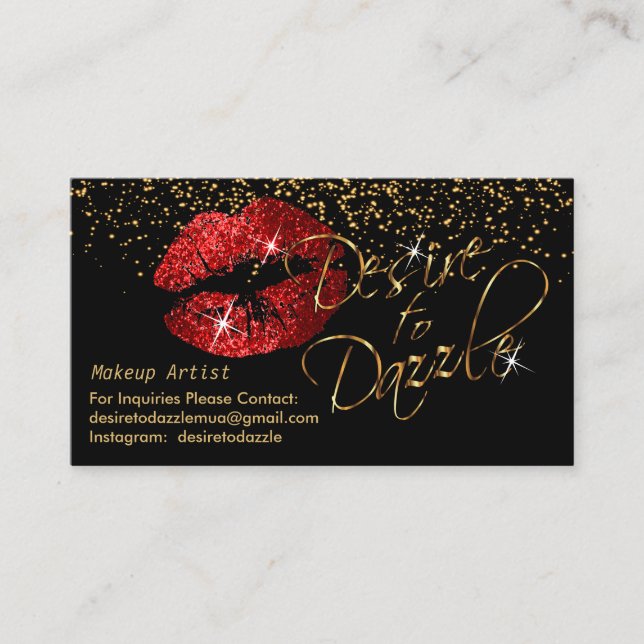 Tarjeta De Visita Personalizado - Deseos de Dazzle - Ligados rojos (Anverso)