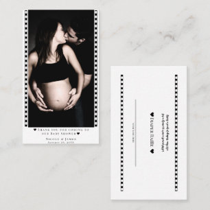 Tarjeta De Visita Personalizado Diaper Raffle Baby Shower Photo Pria