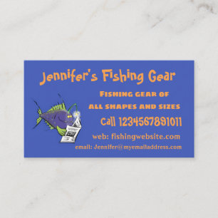 Tarjeta De Visita Personalizado divertida de pescados y mariscos