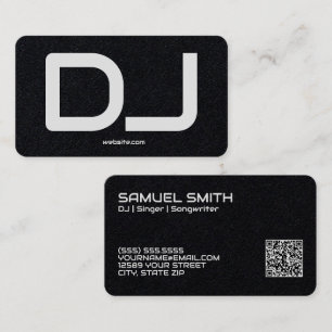 Tarjeta De Visita PERSONALIZADO DJ QR Code Premium