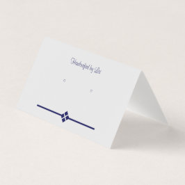 Tarjeta De Visita Personalizado Eggshell Gray Diamond Tentfold Tarje