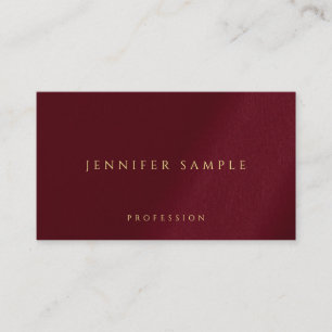 Tarjeta De Visita Personalizado Elegant Gold Color Textos Premium Lu