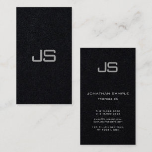 Tarjeta De Visita Personalizado Elegant Modern Monogrammed Template