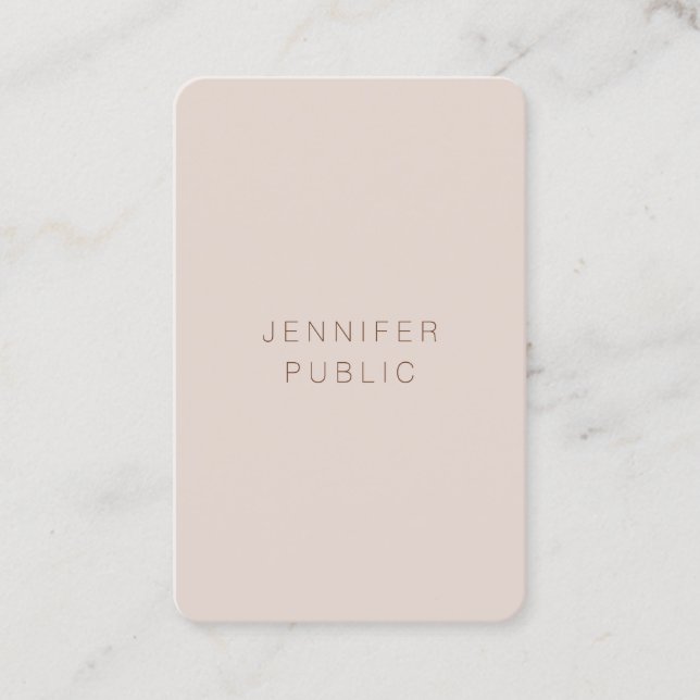 Tarjeta De Visita Personalizado Elegante Colores Lujo Plantilla Mode (Anverso)