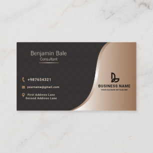 Tarjeta De Visita Personalizado Elegante Consultor Profesional Moder