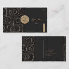 Tarjeta De Visita Personalizado elegante de arte deco