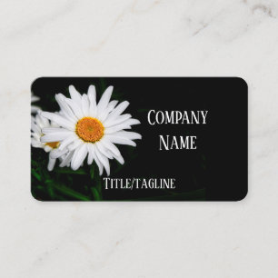 Tarjeta De Visita personalizado elegante de fotografía con flores de