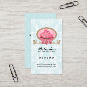Tarjeta De Visita Personalizado elegante de la panadería de la