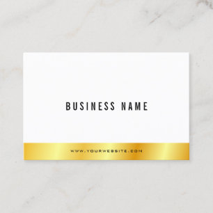 Tarjeta De Visita Personalizado elegante elegante estilo oro simple