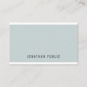 Tarjeta De Visita Personalizado elegante elegante estilo verde azul