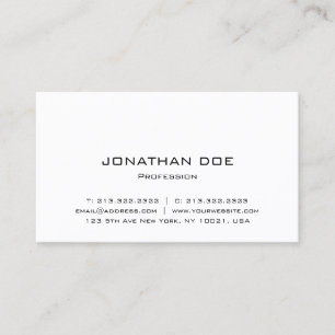Tarjeta De Visita Personalizado elegante moderna Minimalista plantil