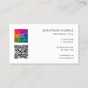 Tarjeta De Visita Personalizado Elegante Moderno Limpio Plantilla Cu
