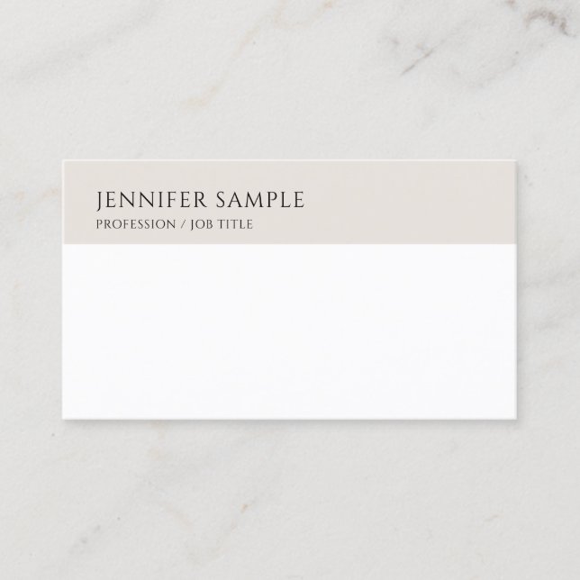 Tarjeta De Visita Personalizado elegante moderno sencillo y moderno (Anverso)