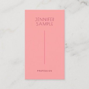 Tarjeta De Visita Personalizado Elegante Moderno Signature Matte Pap