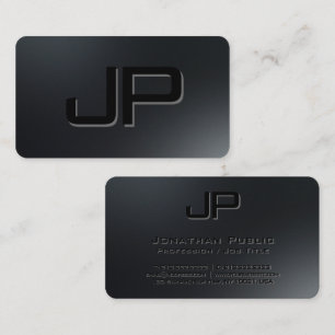 Tarjeta De Visita Personalizado elegante plantilla Minimalista Monog