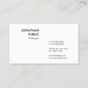 Tarjeta De Visita Personalizado elegante y moderno plantilla profesi