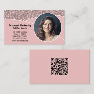 Tarjeta De Visita Personalizado especialista en cuidado de niños Fot
