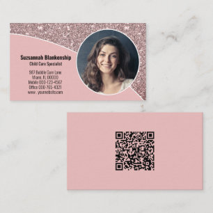 Tarjeta De Visita Personalizado especialista en cuidado de niños Fot