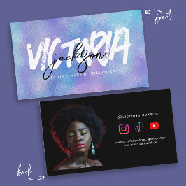 Tarjeta De Visita Personalizado falso irlandés de belleza maquillaje