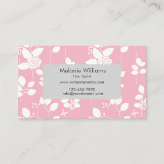 Tarjeta de visita Personalizado floral