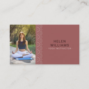 Tarjeta De Visita personalizado foto yoga meditación wellness