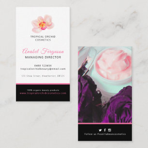 Tarjeta De Visita personalizado fotográfico de la compañía de bellez