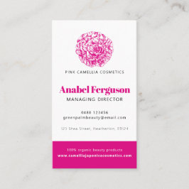 Tarjeta De Visita Personalizado fotográfico de la compañía de bellez