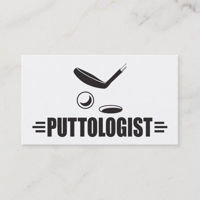 Tarjeta De Visita Personalizado Funny Golf (Anverso)