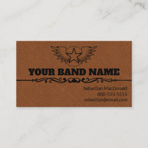 Tarjeta De Visita Personalizado Guitar Country Western Band Music