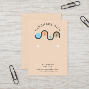 Tarjeta De Visita Personalizado hecho a mano con amor Joyería