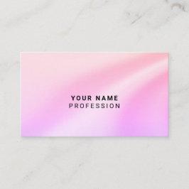 Tarjeta De Visita Personalizado Holográfico Pastel Naranja Púrpura R