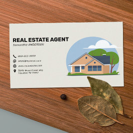 Tarjeta De Visita Personalizado House & Icons - Agente inmobiliario